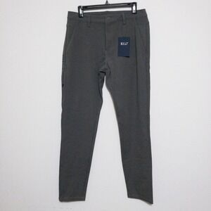 Bylt Everyday Pant 2.0 Mens Size 34 (31x32) Tall Gray Slim Premium Basic New